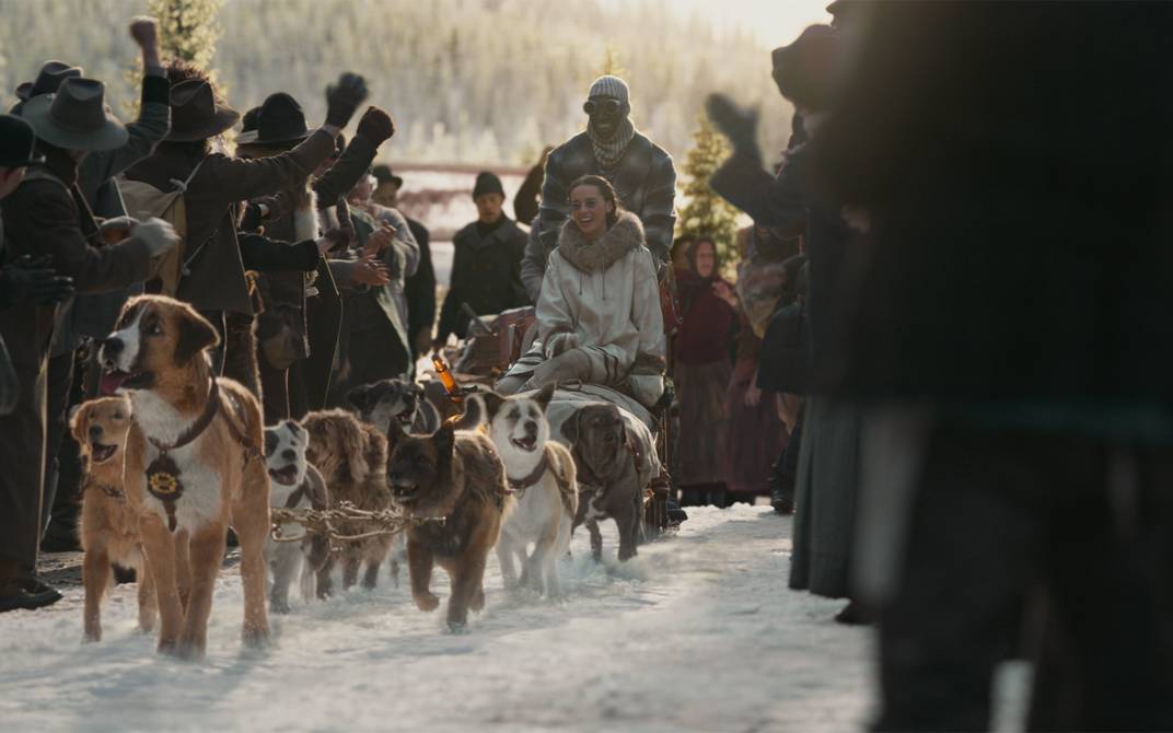 Buck als Schlittenhund.