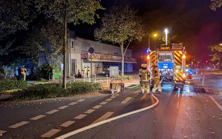 Brand an der Hoffmannallee. Foto: Feuerwehr Kleve