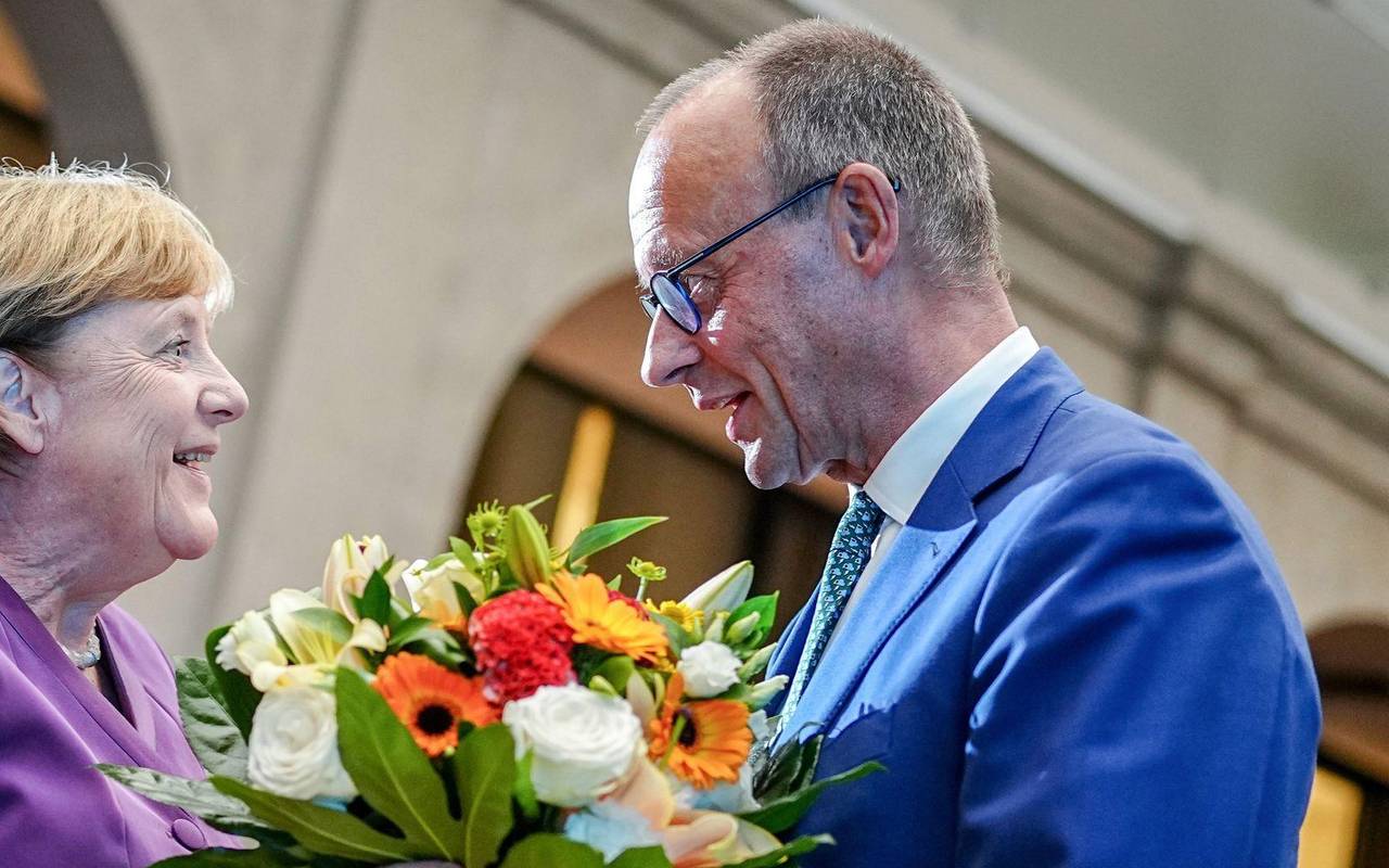 Angela Merkel und Friedrich Merz