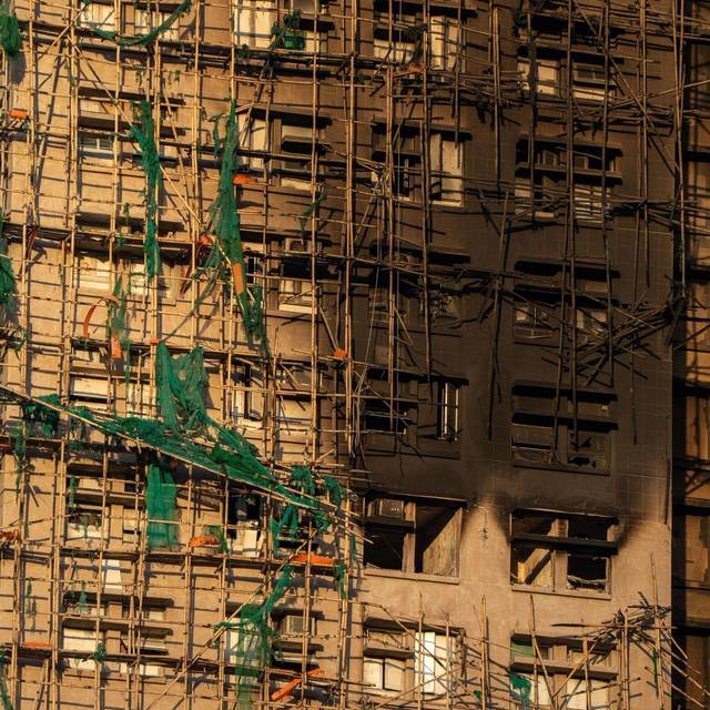 Nach Brand in Hongkong