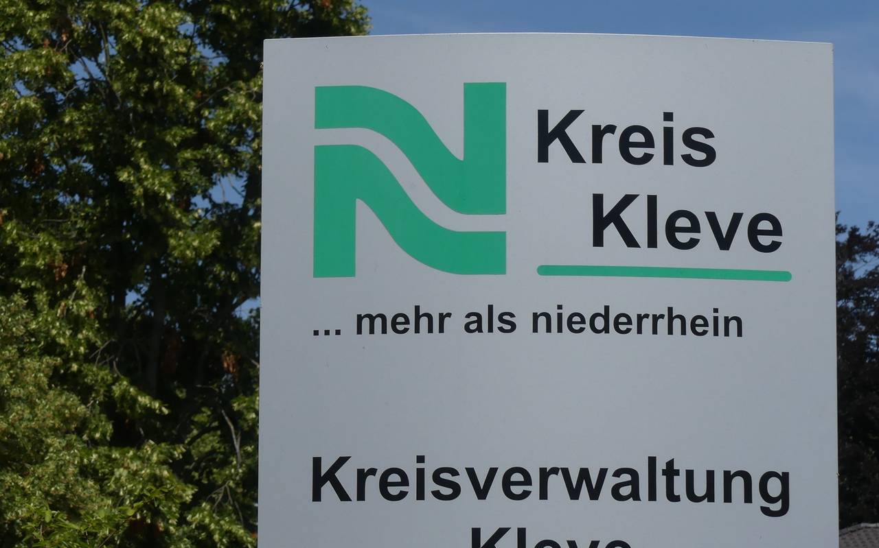 Schild der Kreisverwaltung Kleve