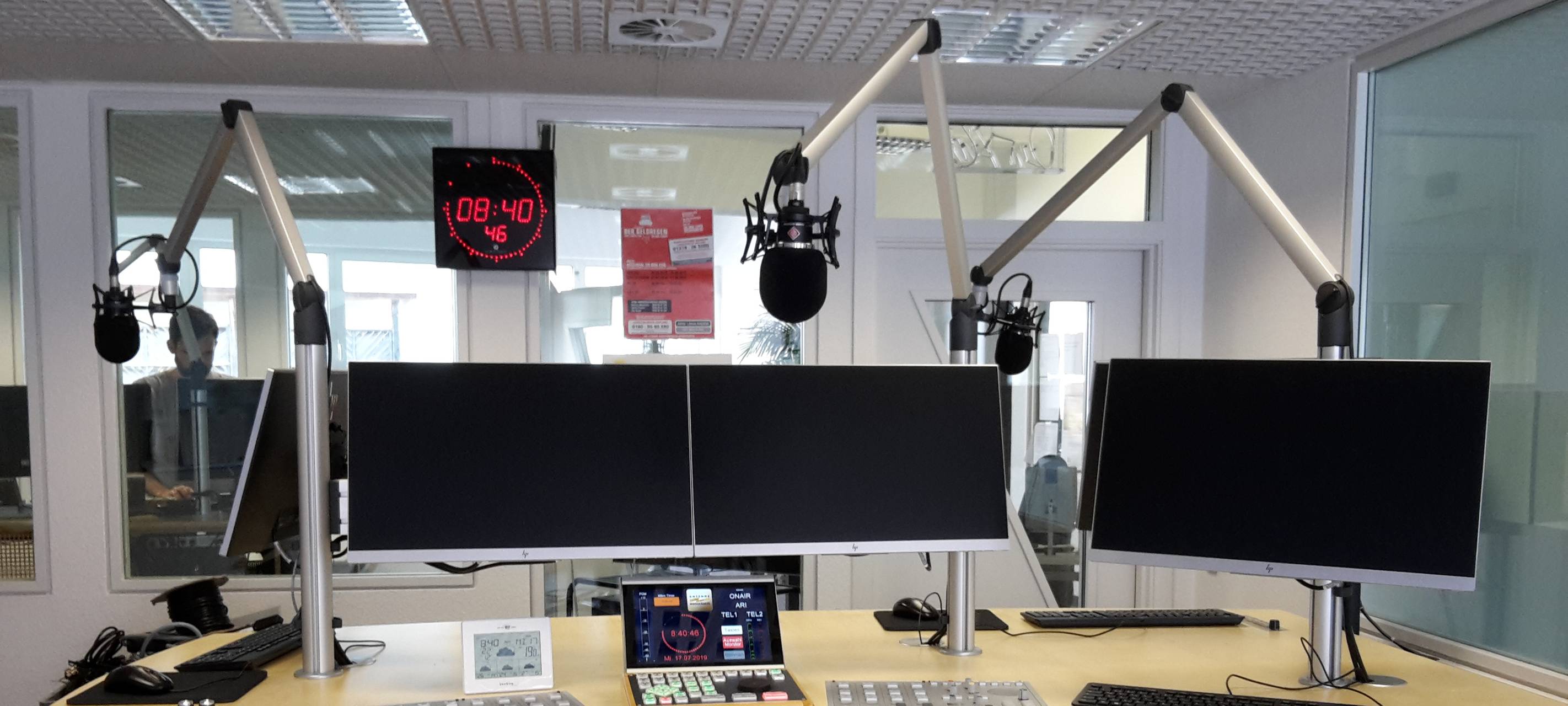 Das neue Sendestudio ist fertig