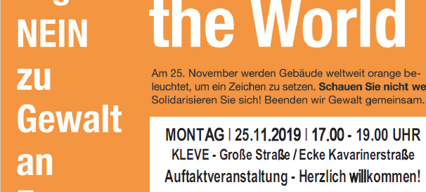 Kreis Kleve: ZONTA sagt Nein zu Gewalt an Frauen und Mädchen