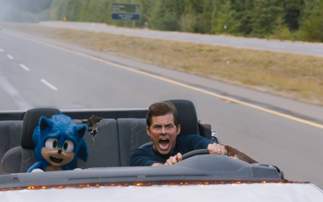 Tom und Sonic auf der Flucht. 