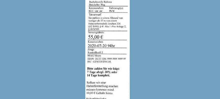 Geldern: Unbekannte verteilten falsches Knöllchen