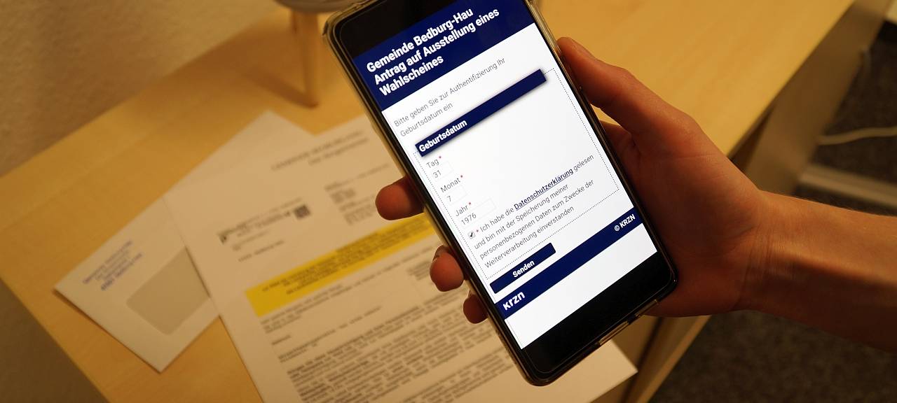 Bedburg-Hau: Briefwahl mit dem Smartphone beantragen