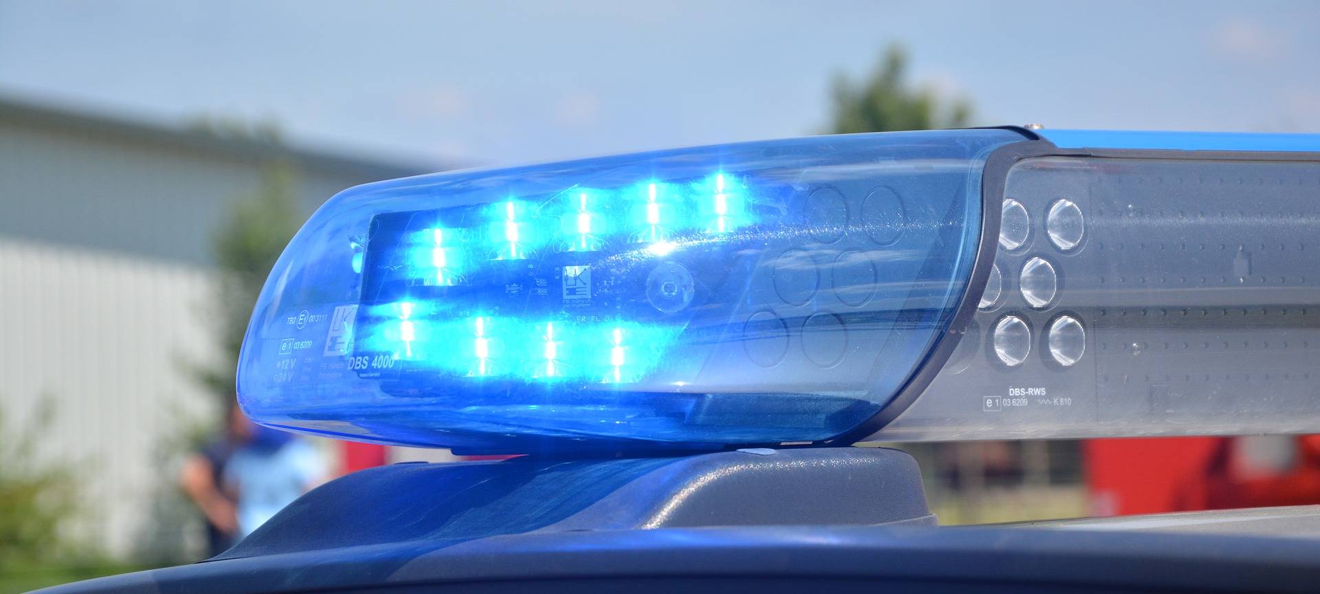 Das Blaulicht eines Einsatzwagens
