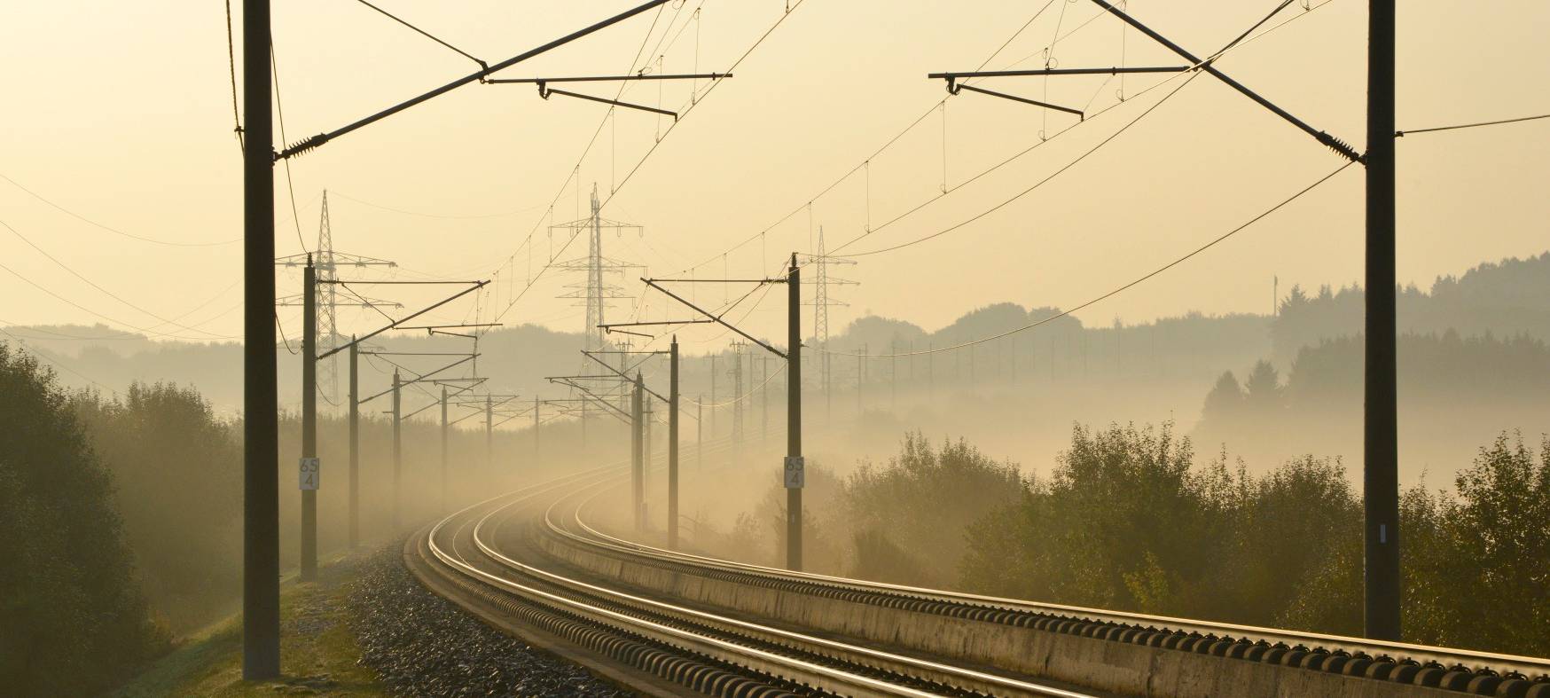 Bahngleise der Deutschen Bahn AG