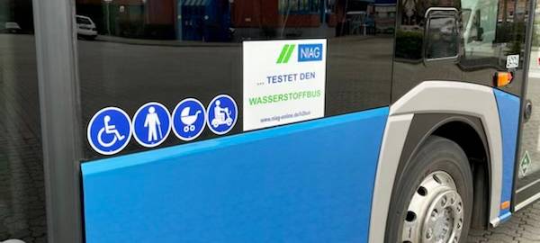 Niederrhein: NIAG testet Wasserstoffbus