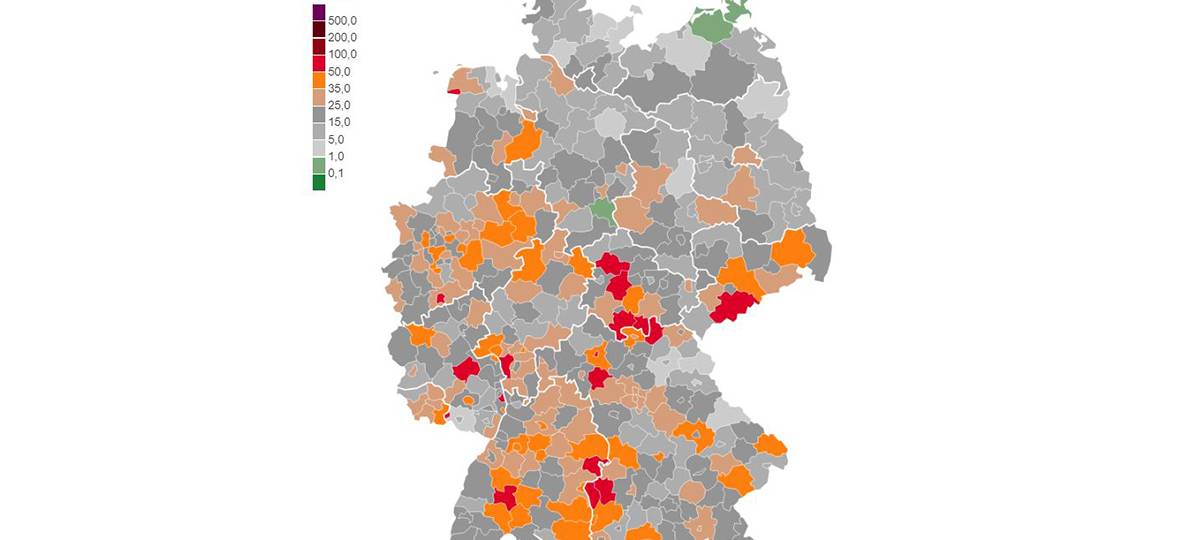 Kreis Kleve: Inzidenzwert deutlich gesunken
