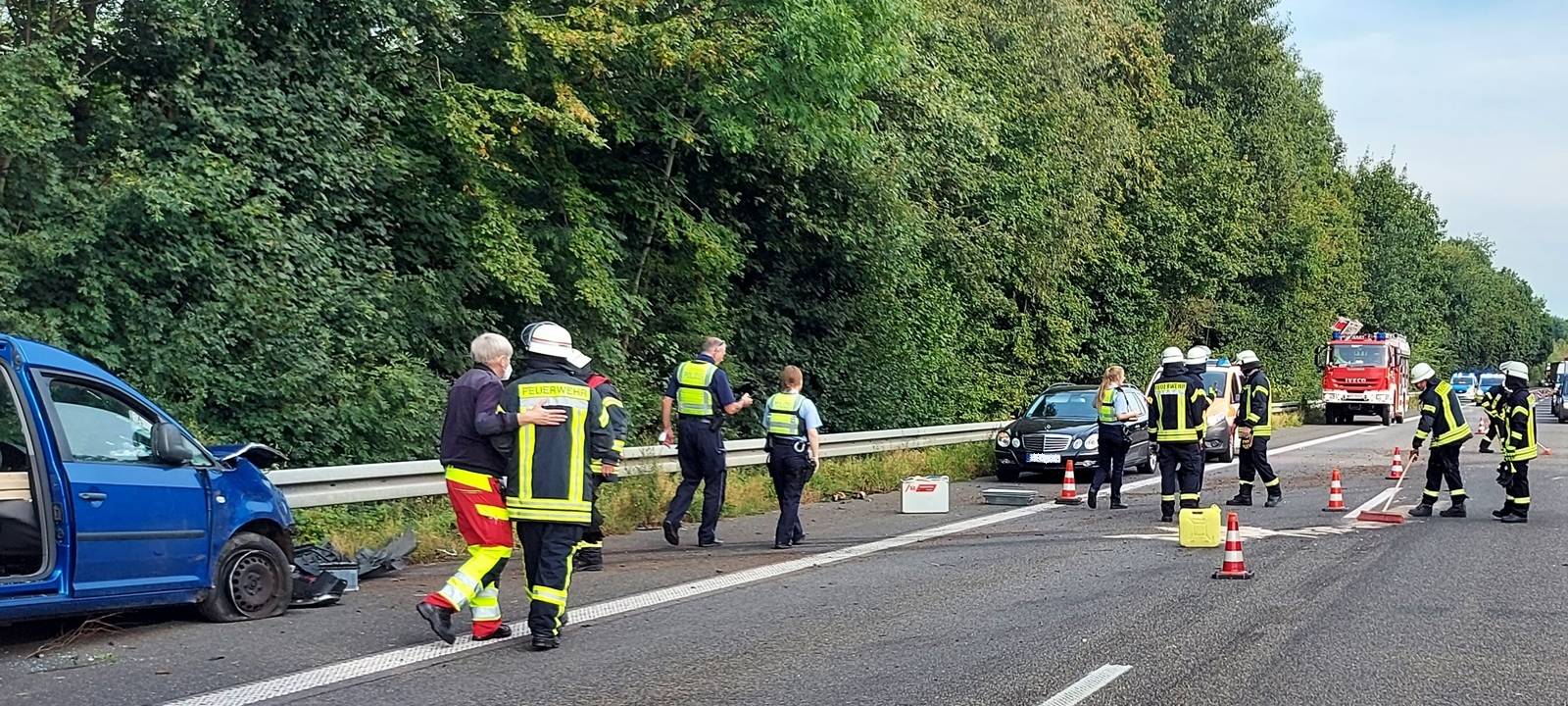Sonsbeck: Verkehrsunfall auf der A57