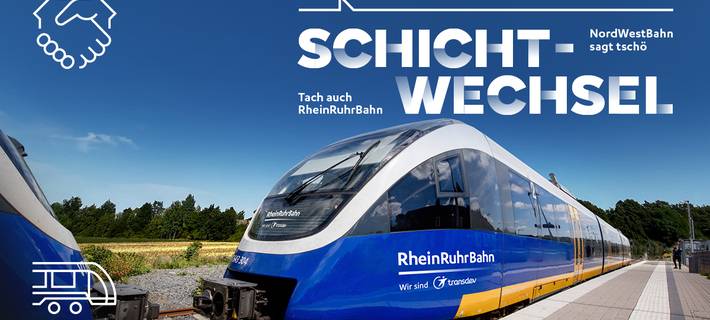 Niederrhein: NWB fährt ab heute als "RheinRuhrBahn"