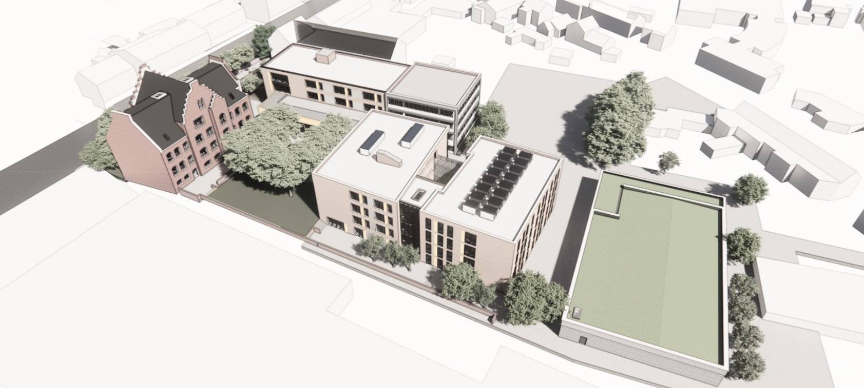 Kleve: Richtfest für Neubau Josef-Beuys-Gesamtschule