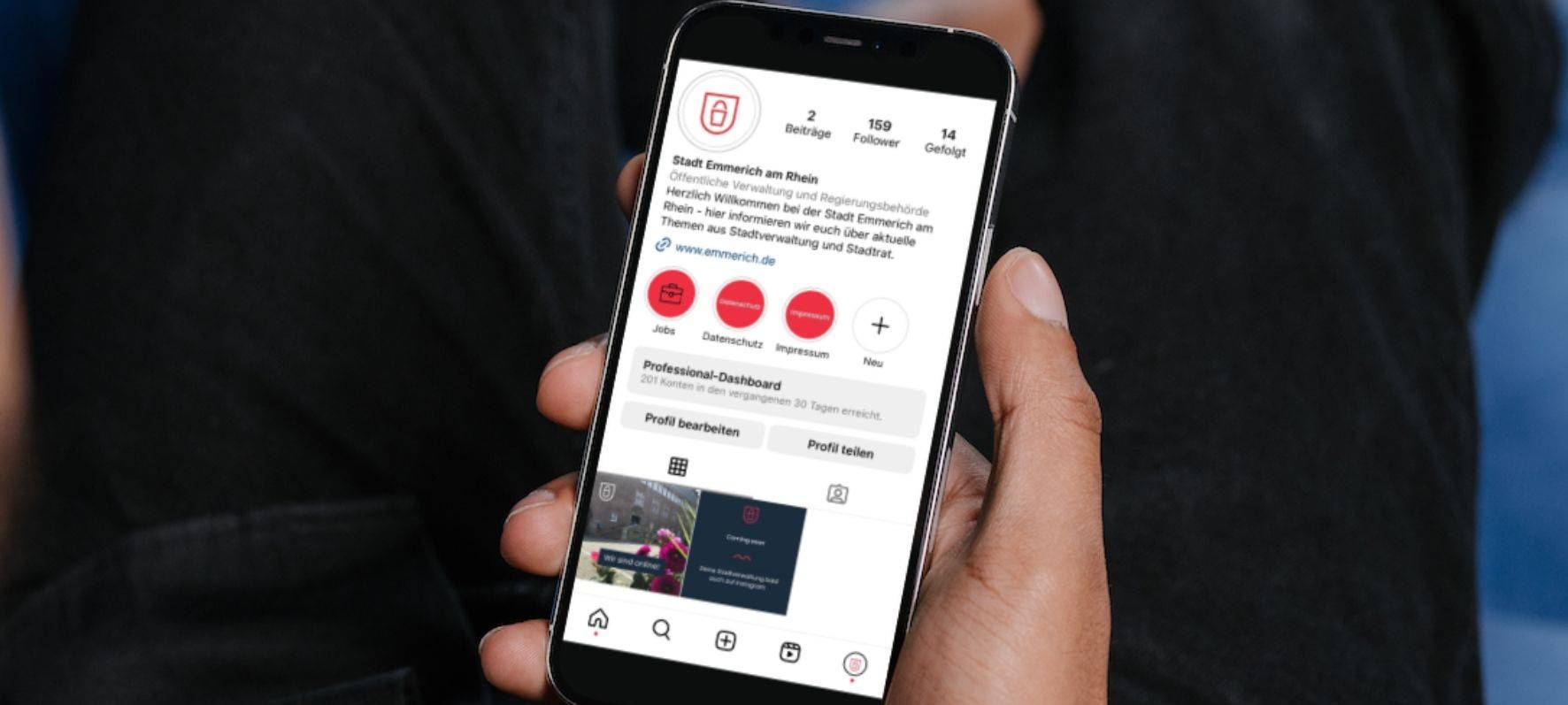 Emmerich: Stadtverwaltung auch auf Instagram
