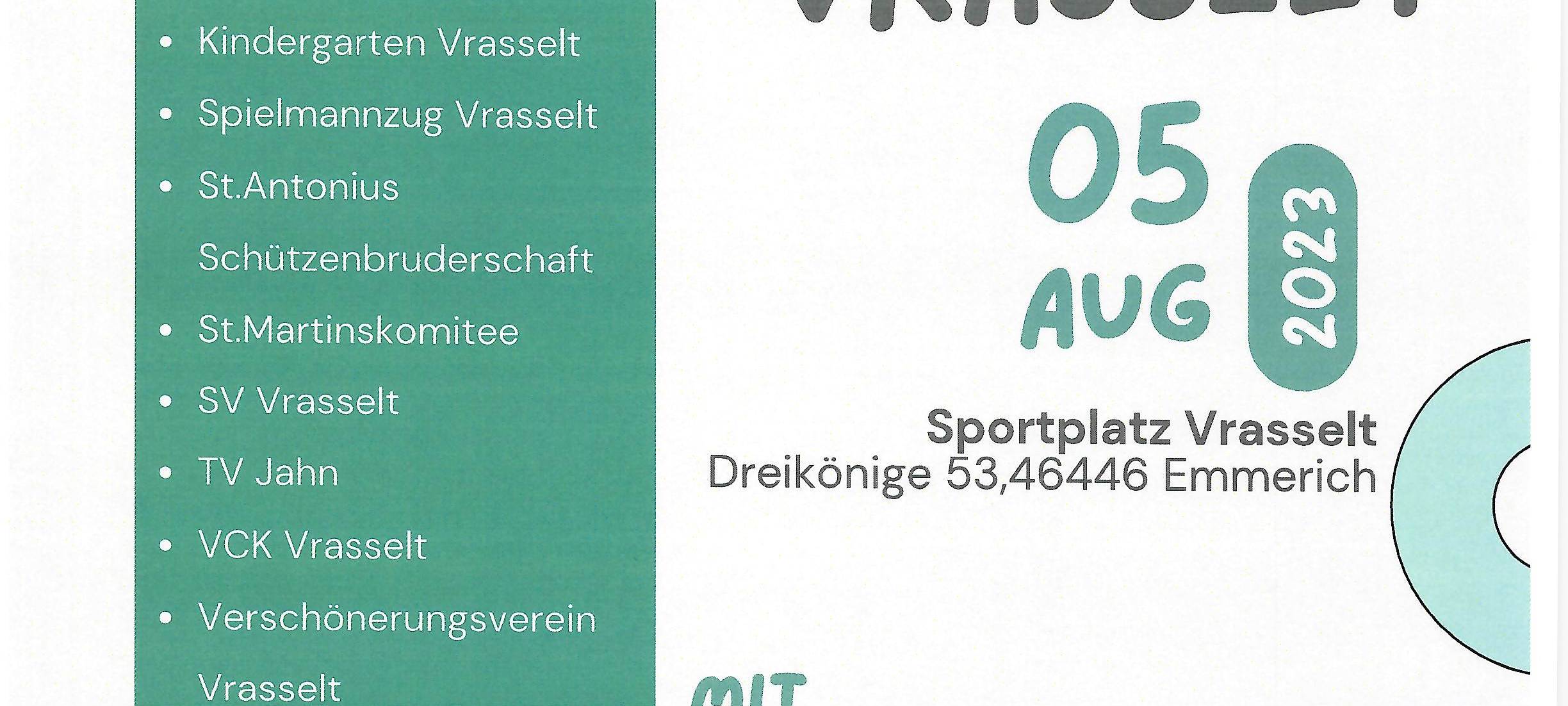 5. Aug. - Dorf- & Familienfest Vrasselt