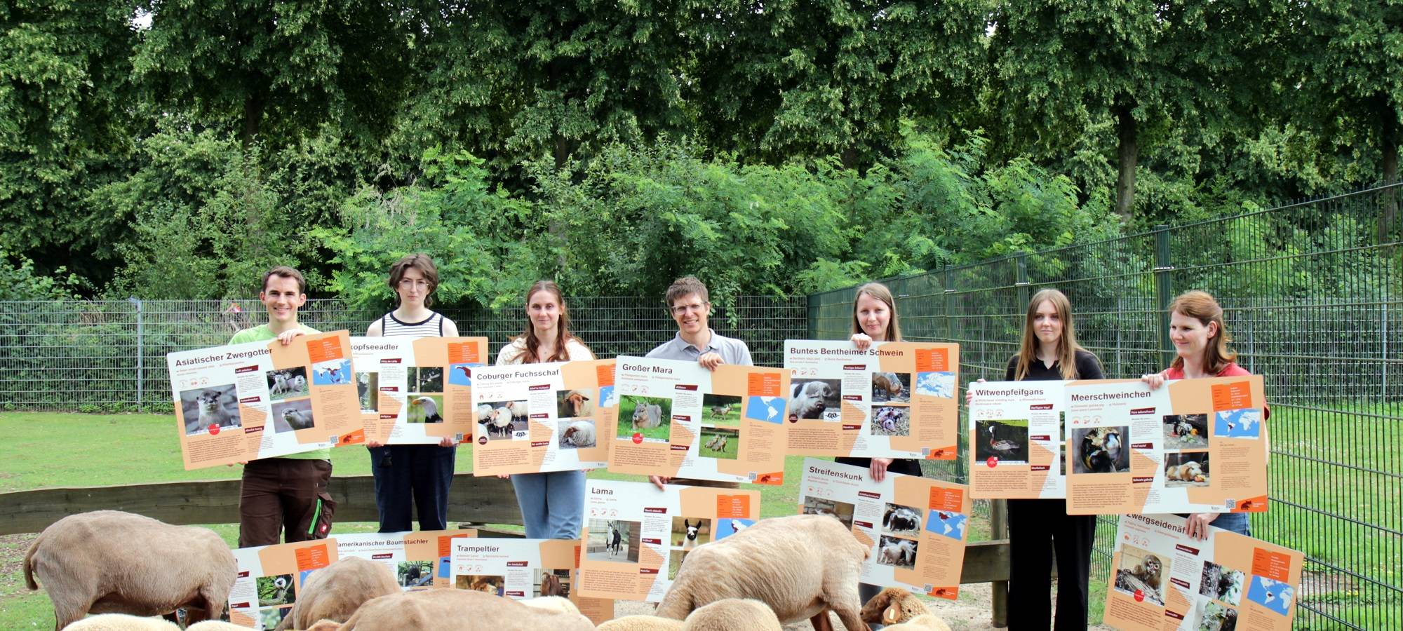 Kleve: Neue Info-Schilder für Tiergarten