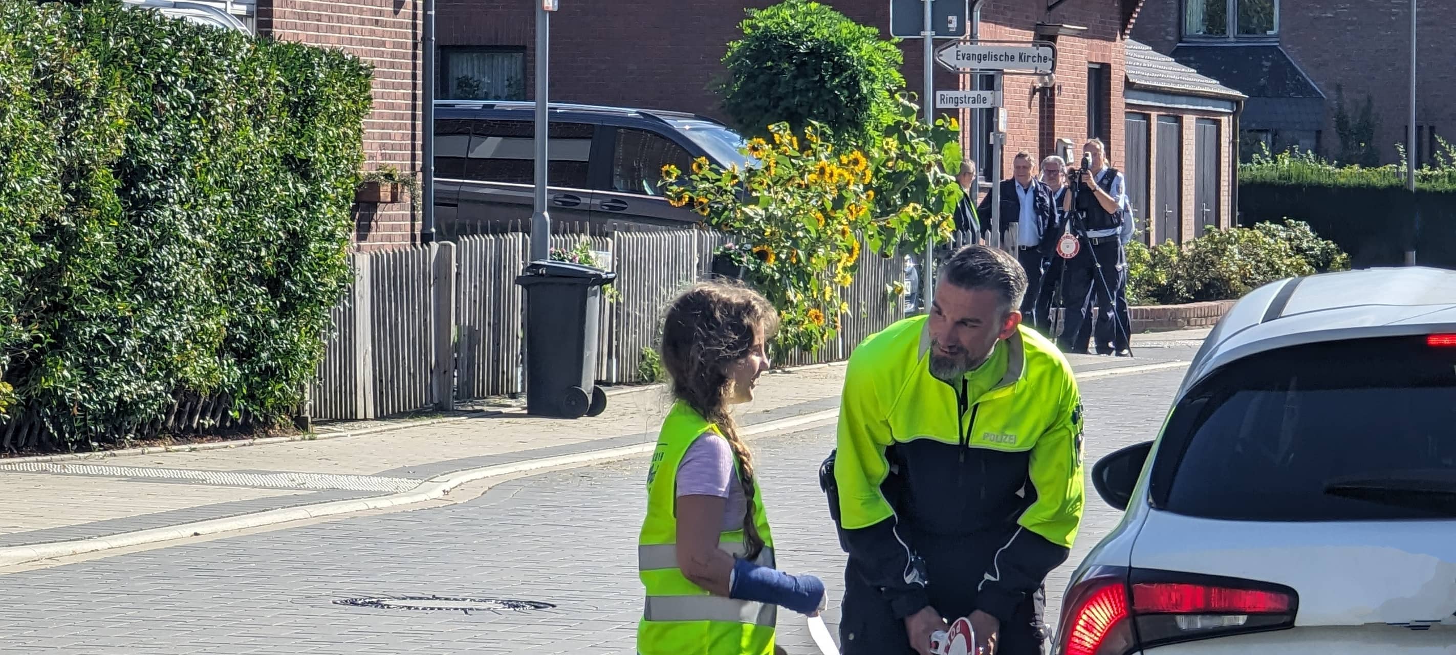 Verkehrsaktion an der St. Petrus Grundschule in Kerken-Aldekerk
