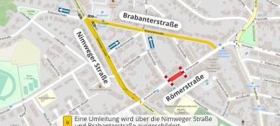 Kleve: Römerstraße ab heute voll gesperrt