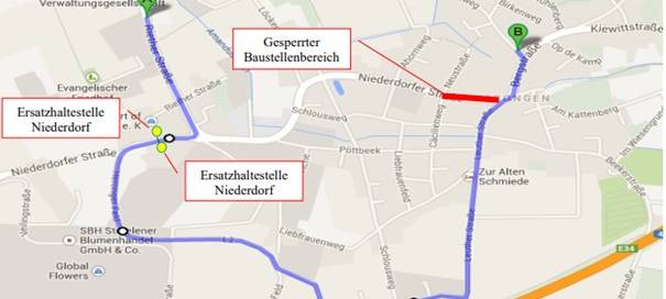 Straelen: Sanierung der Niederdorfer Straße wird fortgesetzt