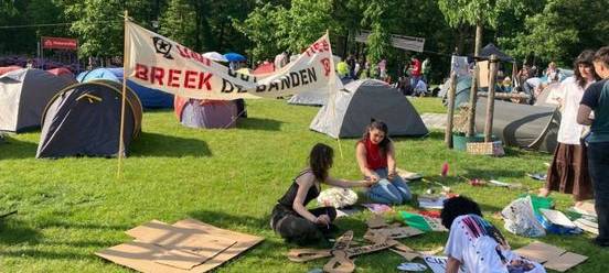 Nimwegen: Demonstranten übernachten auf Campus