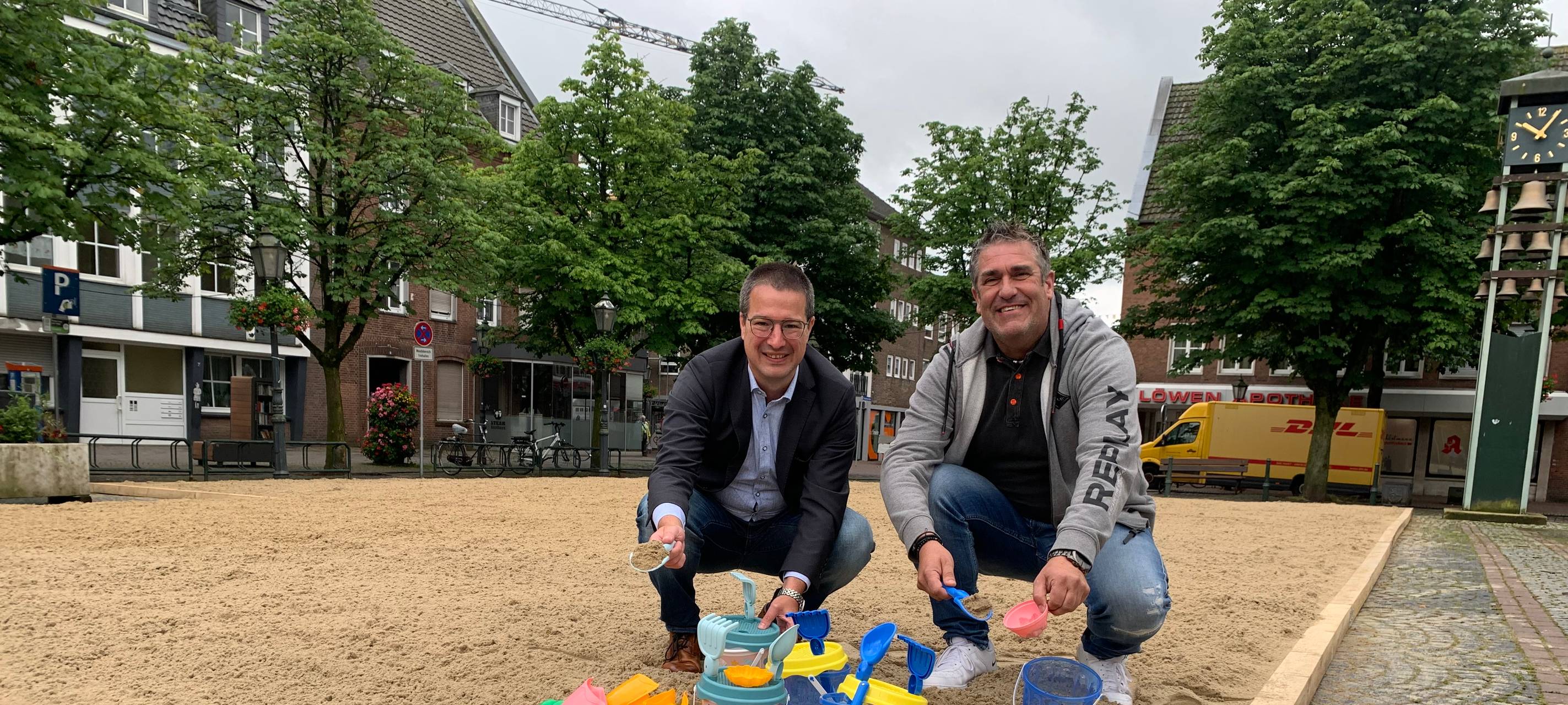 Gocher Sommer 2024 mit 60 Tonnen Sand