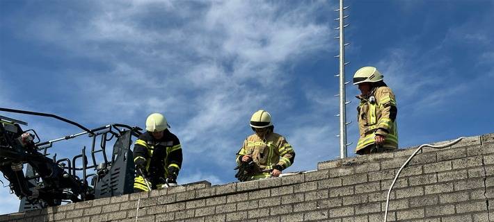 Goch: Feuer nach Dacharbeiten