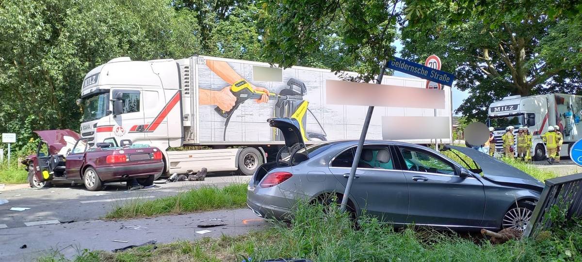 Rheurdt: Frau bei Unfall schwer verletzt