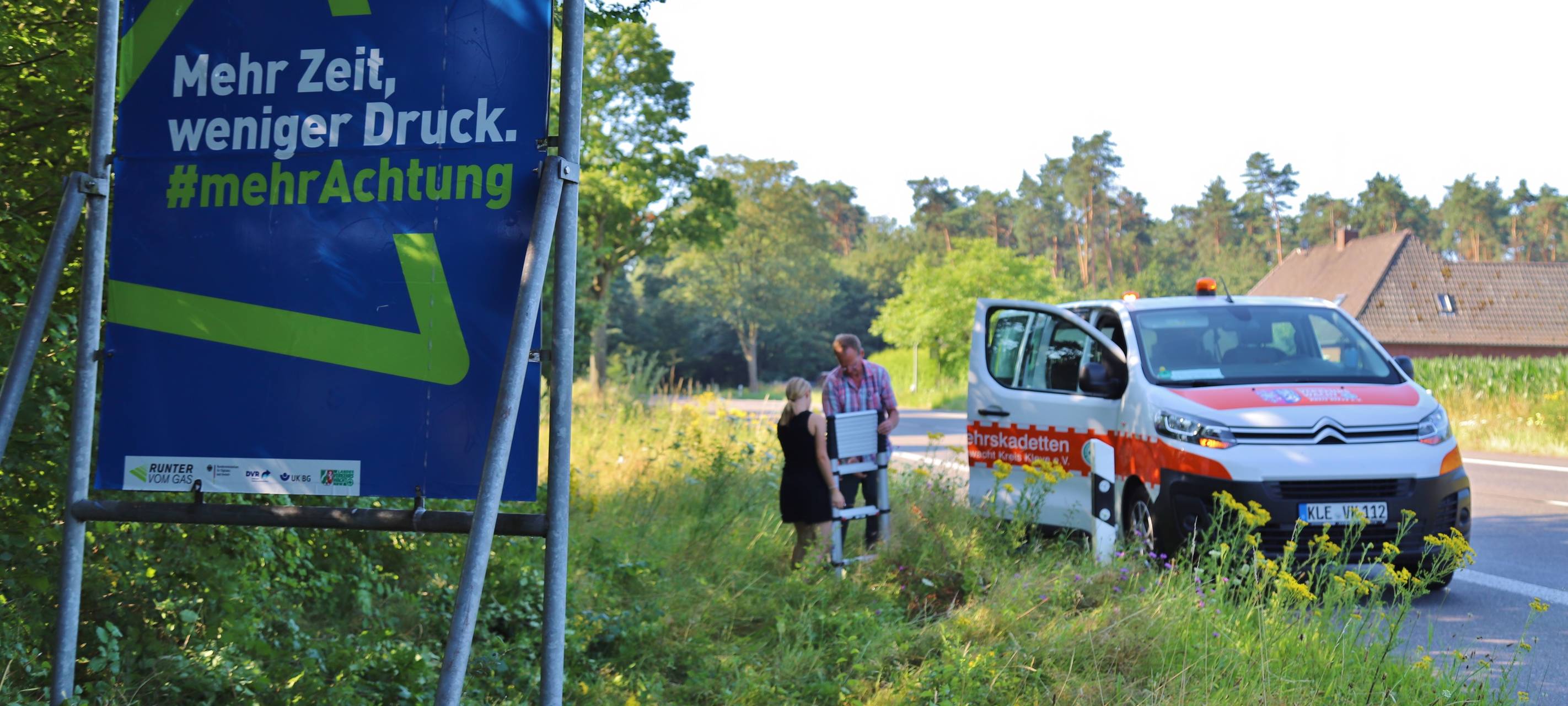 Plakataktion gegen tödliche Verkehrsunfälle