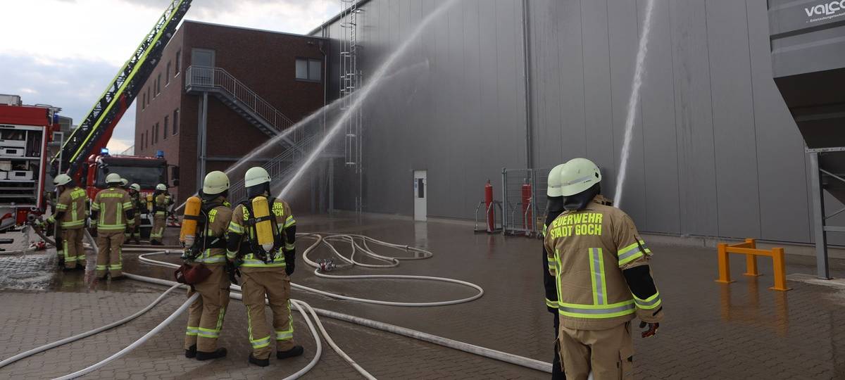 Goch: Großübung der Feuerwehr