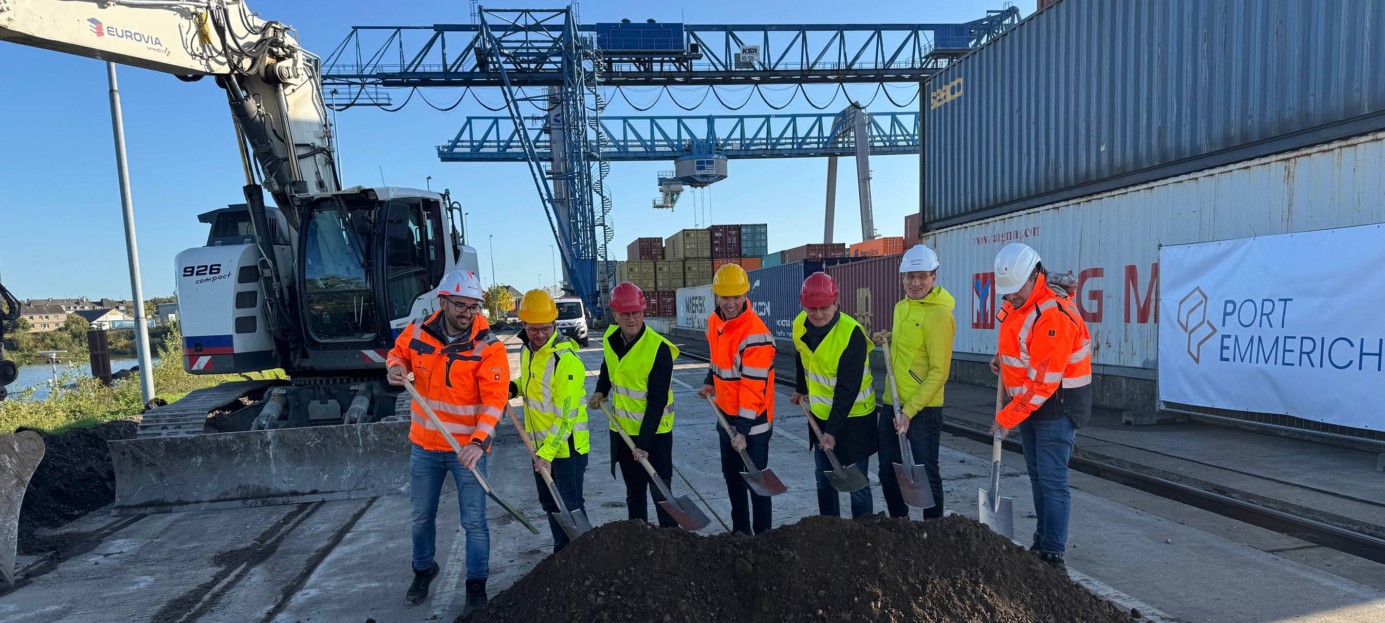 Kranbahn am Emmericher Hafen wird saniert