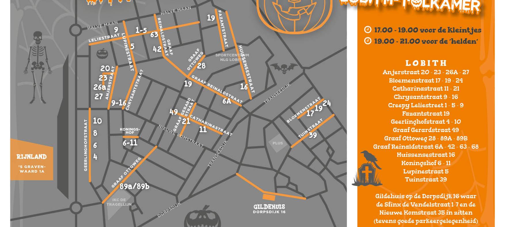 Halloween-Häuser und Tour in Lobith-Tolkamer