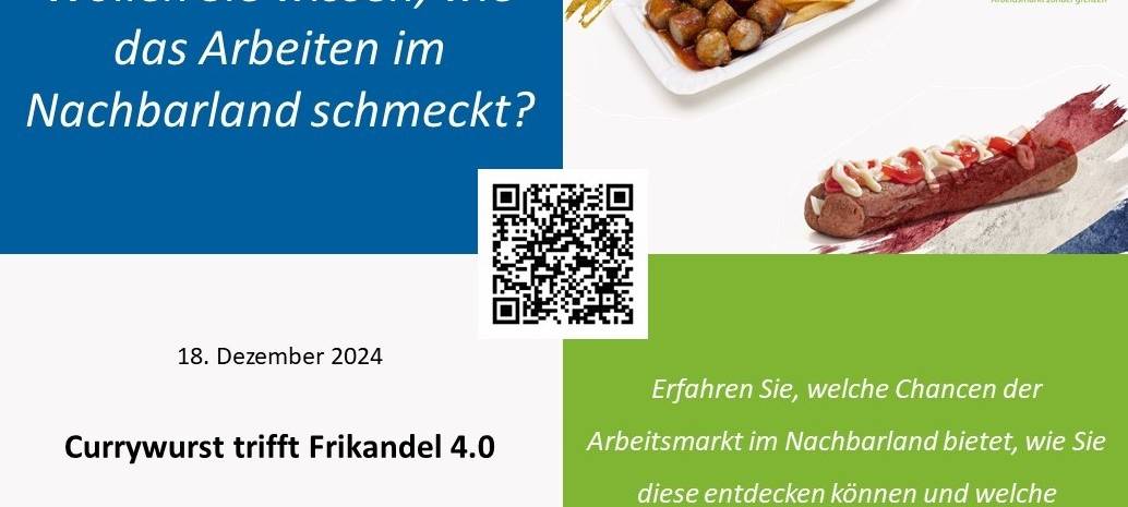 Online Event für Arbeitgeber und Arbeitnehmer - Currywurst trifft Frikandel 4.0