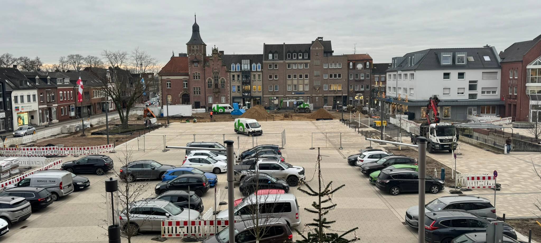 Kevelaer: Sanierungsarbeiten auf Peter-Plümpe-Platz laufen auf Hochtouren