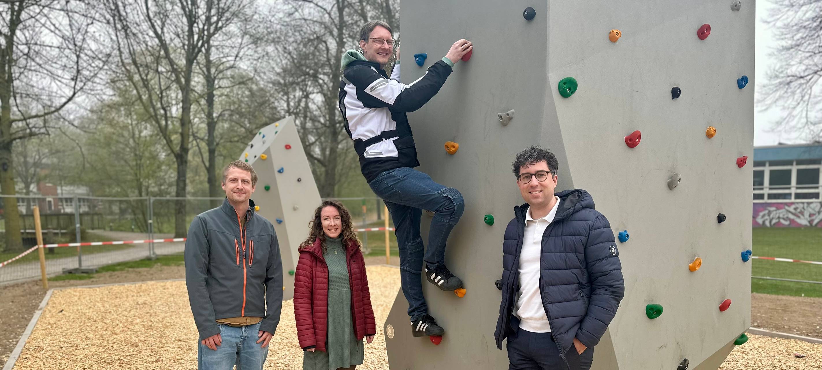 Geldern: Neue Kletterfelsen am Sportcampus