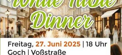 White Table Dinner zum 50. Werbering Goch