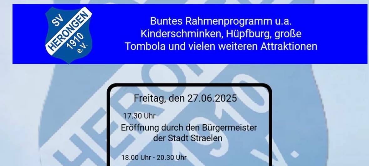 Internationales Jugendfußballturnier in Herongen