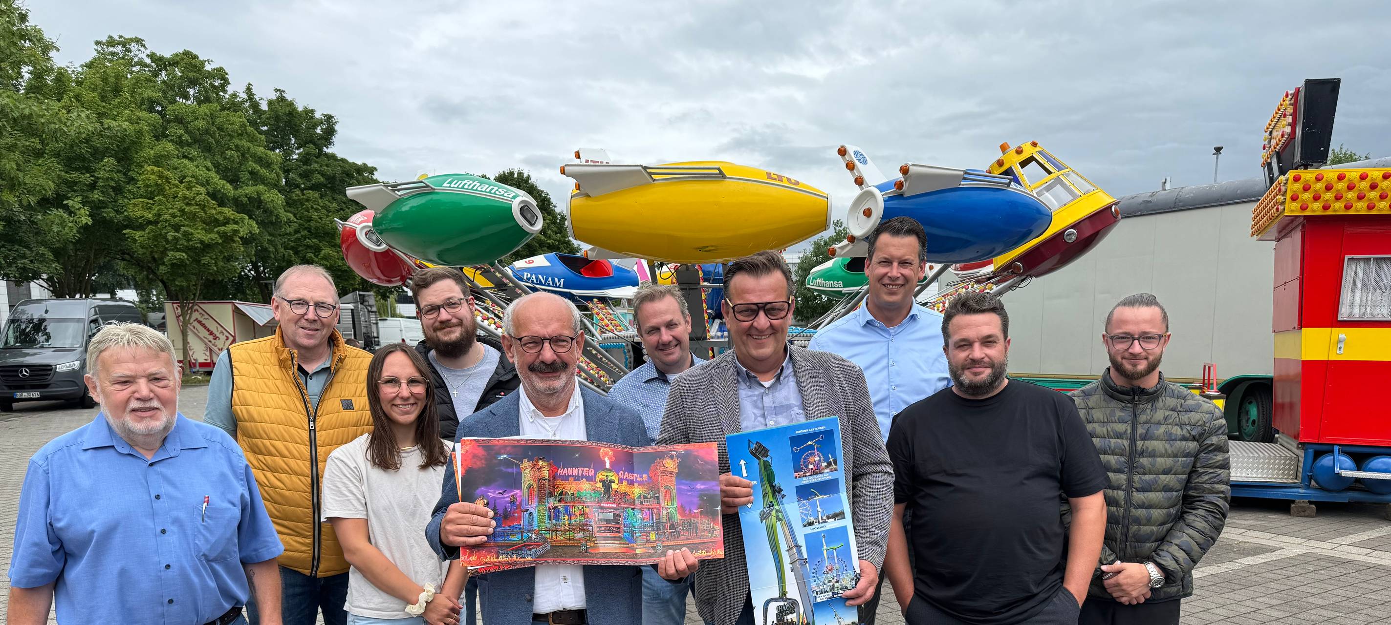Aufbauarbeiten für Klever Kirmes laufen auf Hochtouren
