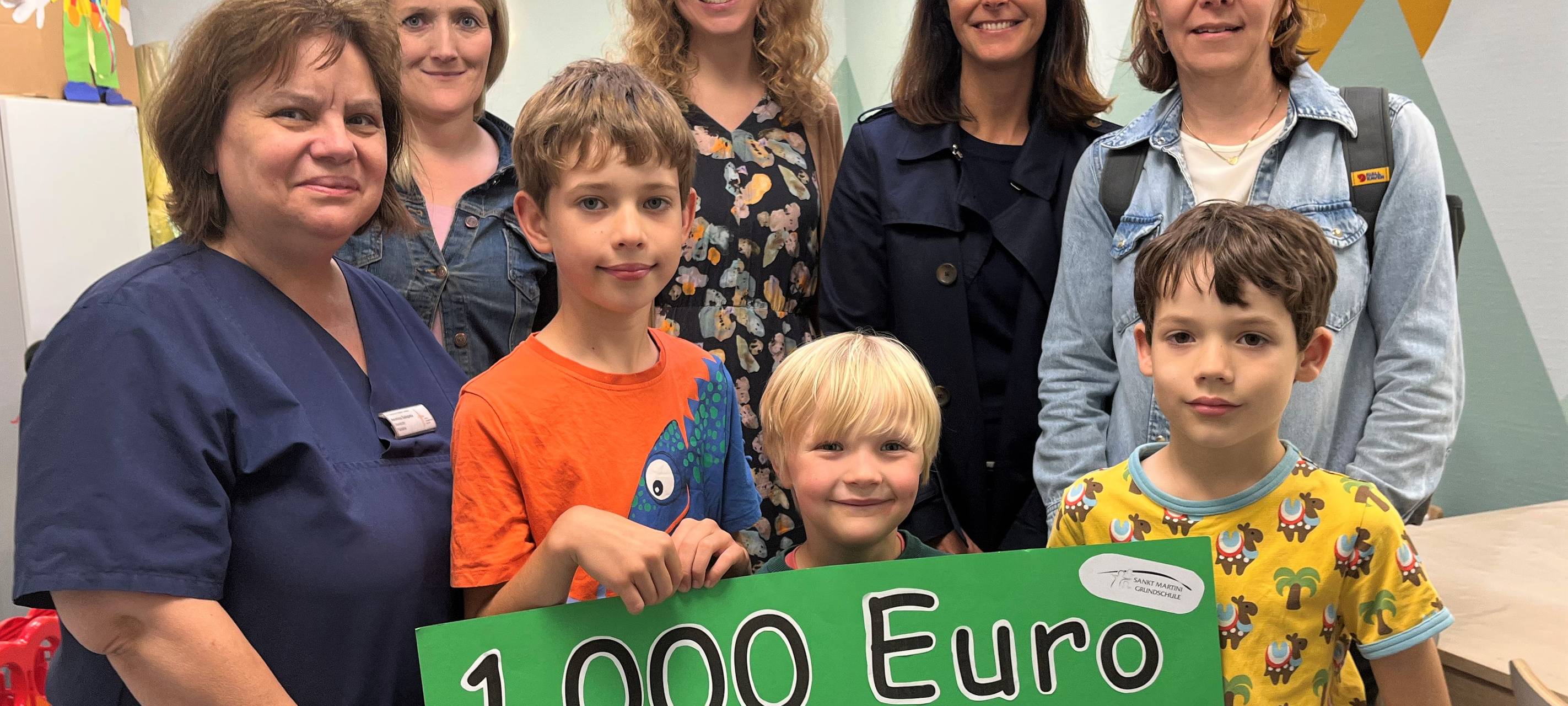 Geldern: Grundschüler spenden 1.000 Euro an Kinderklinik
