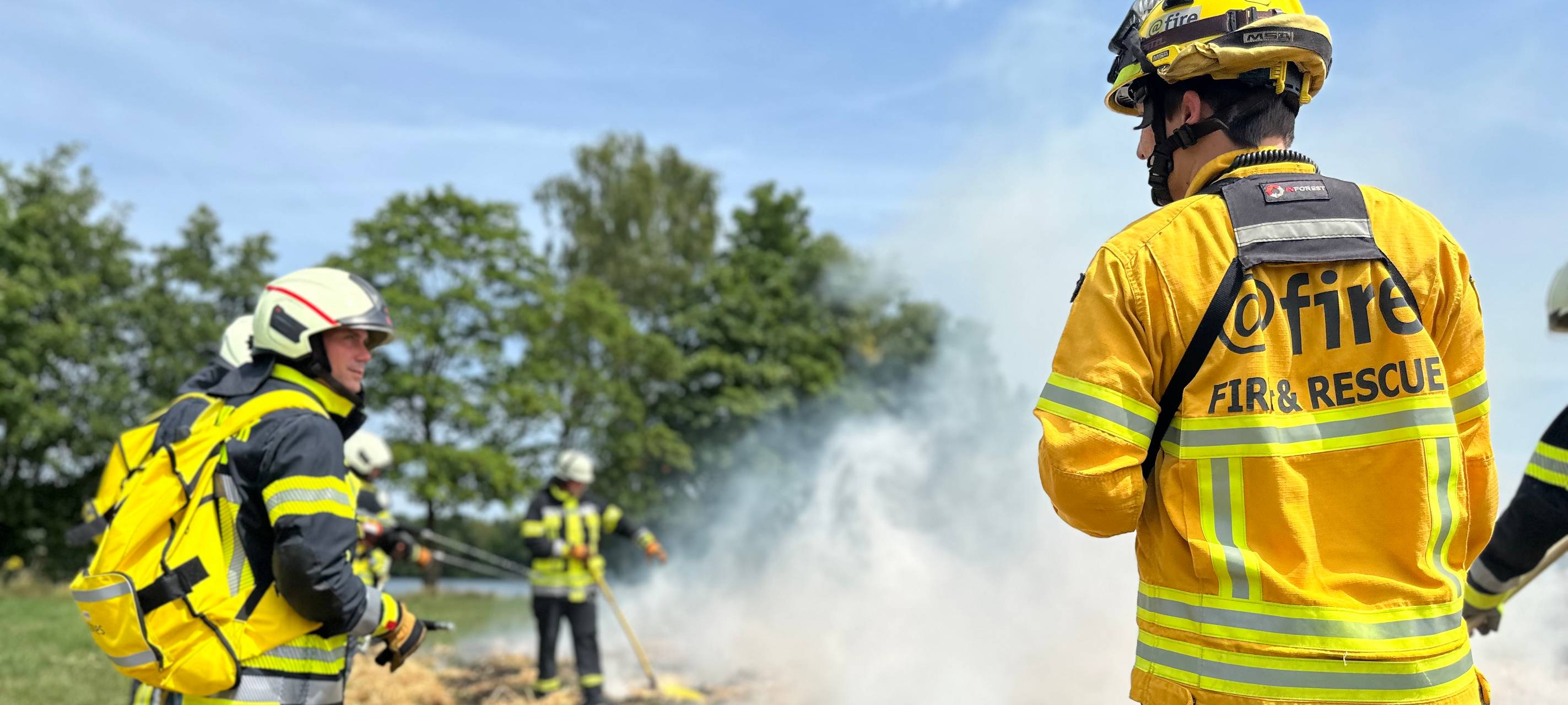 Geldern: Feuerwehr übt den Ernstfall bei Waldbrand