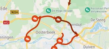 Arnheim: Verkehr auf A12 Richtung Grenze stark