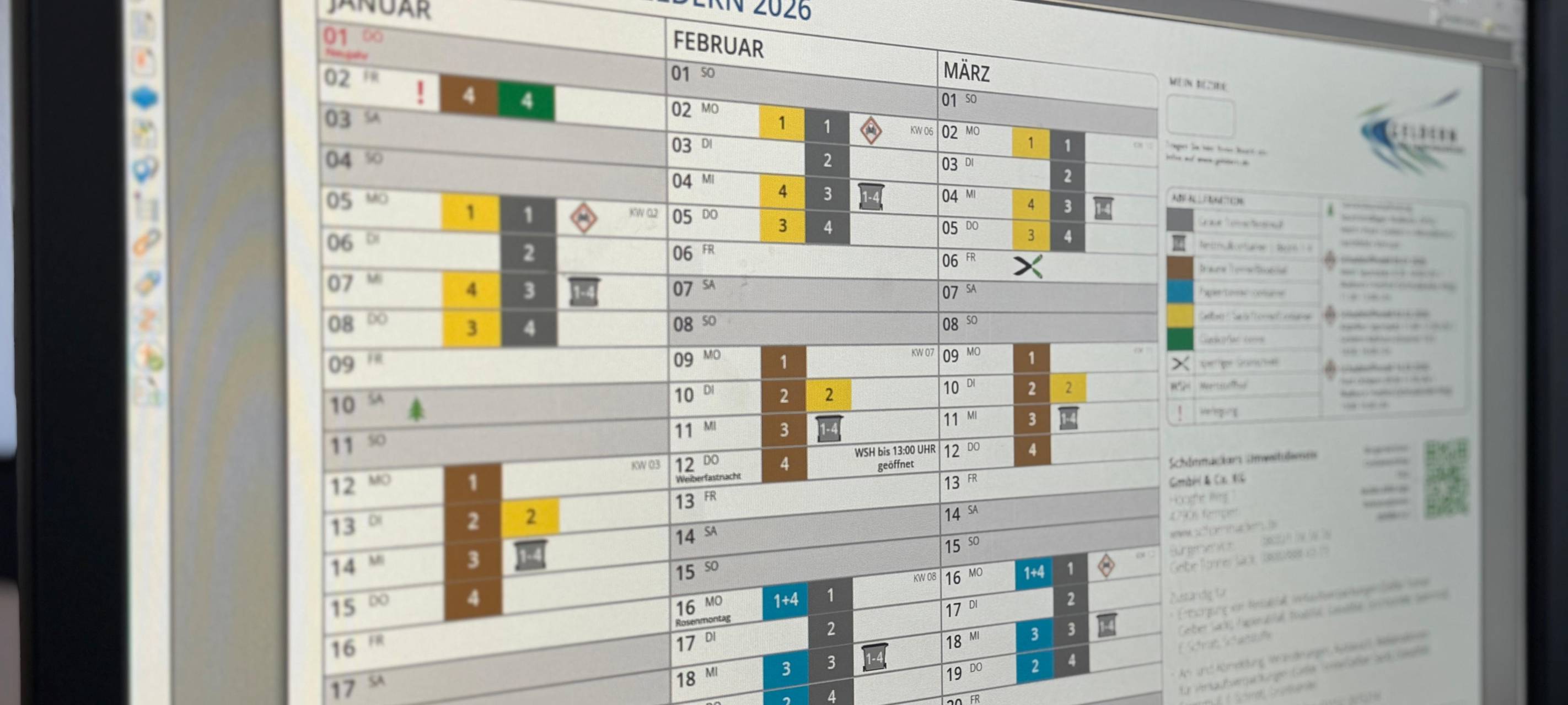 Geldern: Neuer Abfallkalender ab sofort digital verfügbar