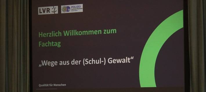 Kreis Kleve, Bedburg-Hau, 1. Fachtag "Wege aus der (SChul-)Gewalt, Eröffnungslogo