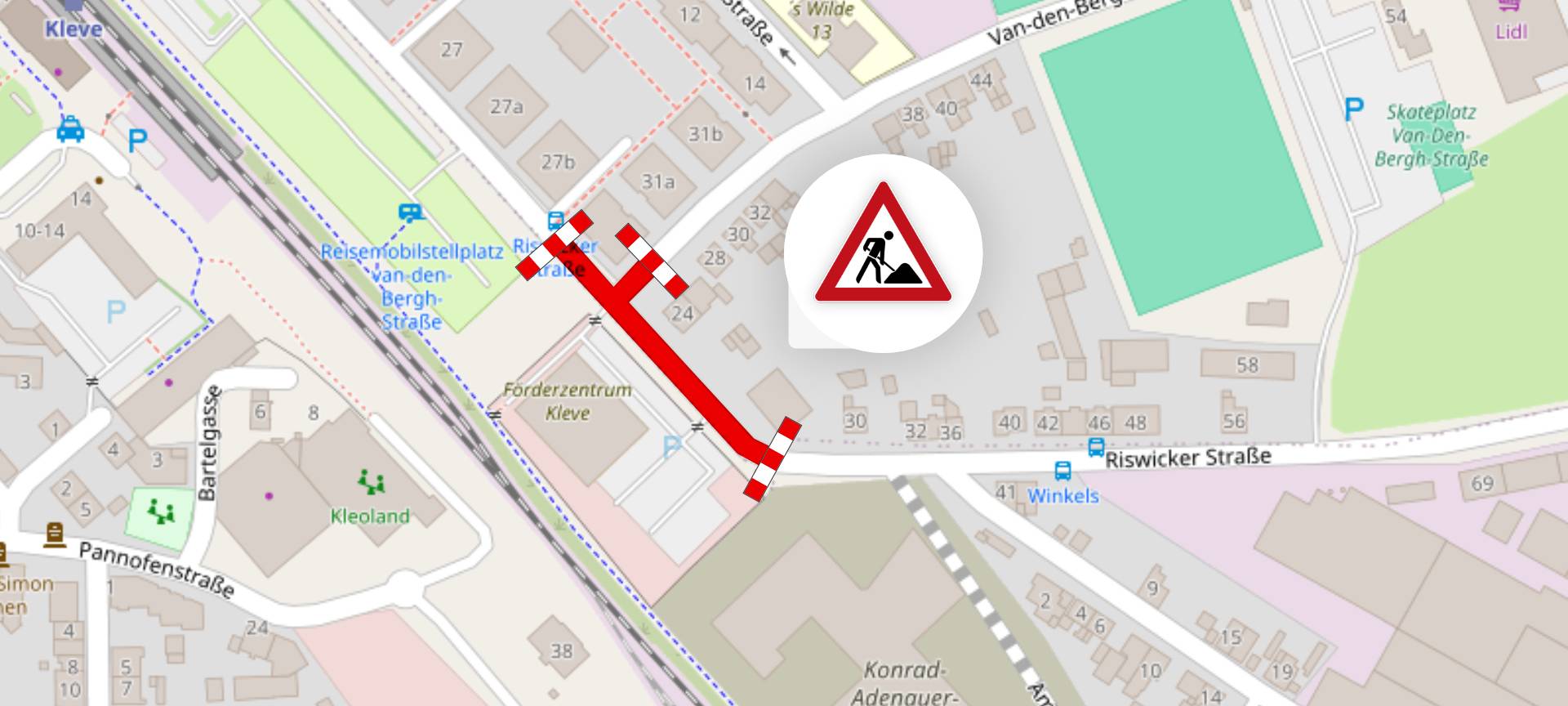 Kleve: Bauarbeiten an der Riswicker Straße beginnen am 5. Januar