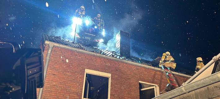 Gebäudebrand Kleinfeldchen: Rückwärtiger Gebäudeteil (Foto: Torsten Matenaers)