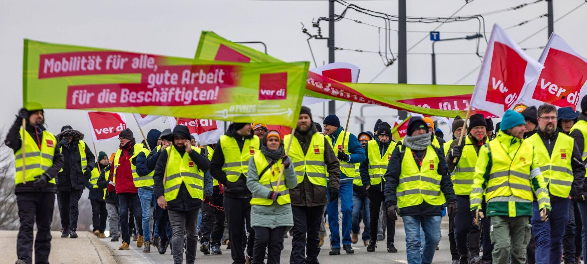 Verdi-Warnstreiks im Nahverkehr – Brandenburg