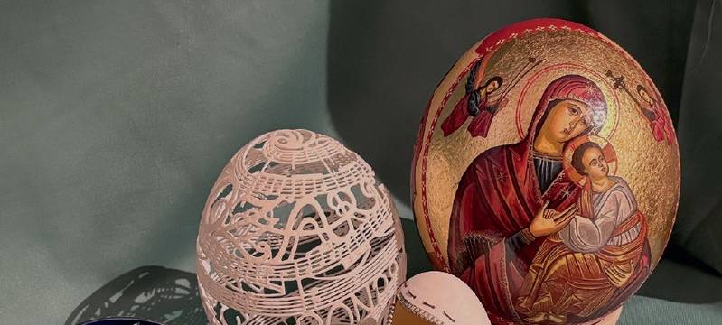 "Kunst am Ei" - Ausstellung im His-Törchen in Issum