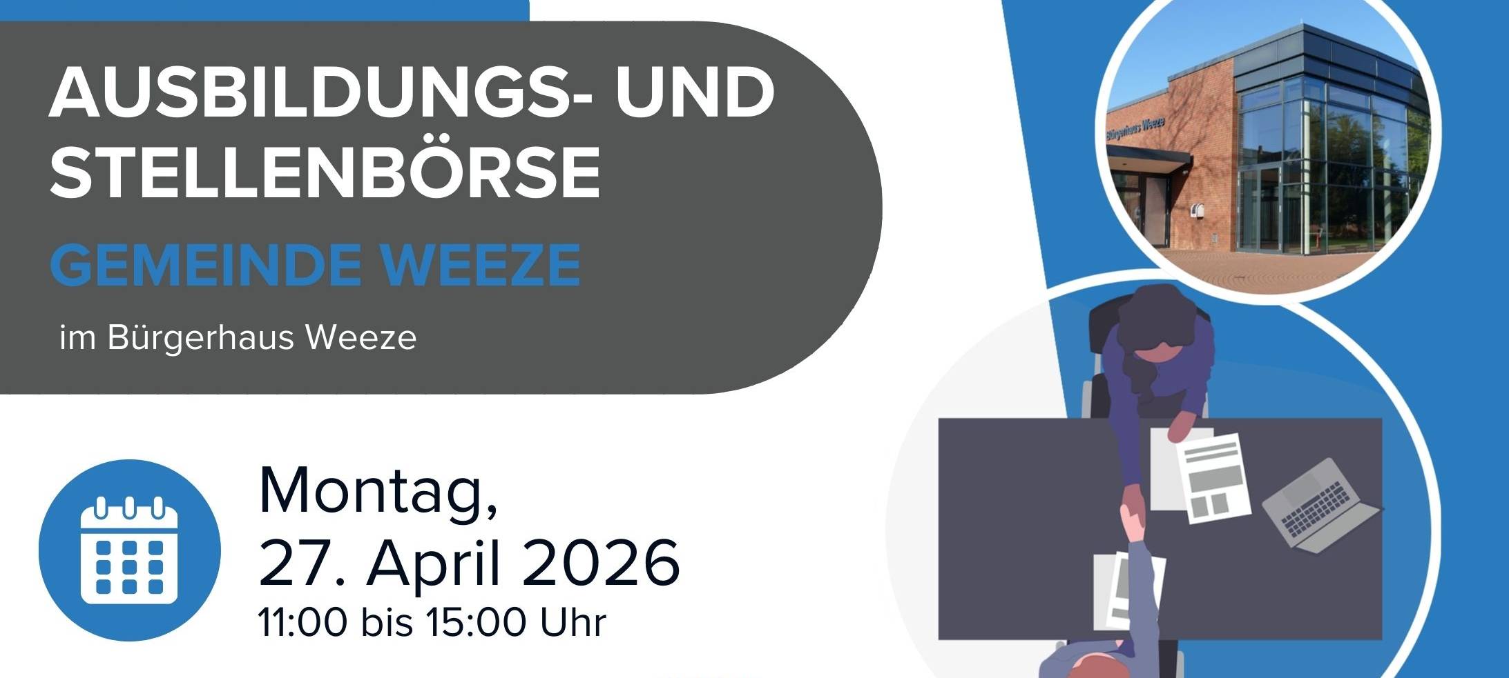 2. Ausbildungs- und Stellenbörse im Bürgerhaus Weeze