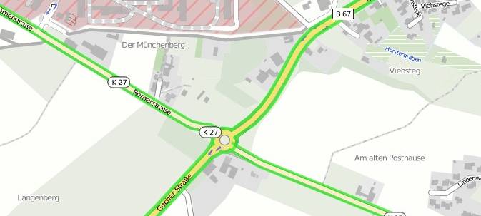 Kalkar- Umleitungen wegen Sanierung des Kreisverkehrs