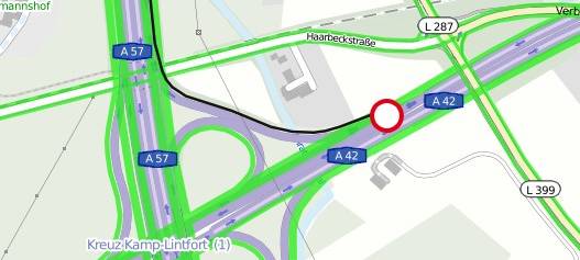 Niederrhein: Schwertransport steckengeblieben