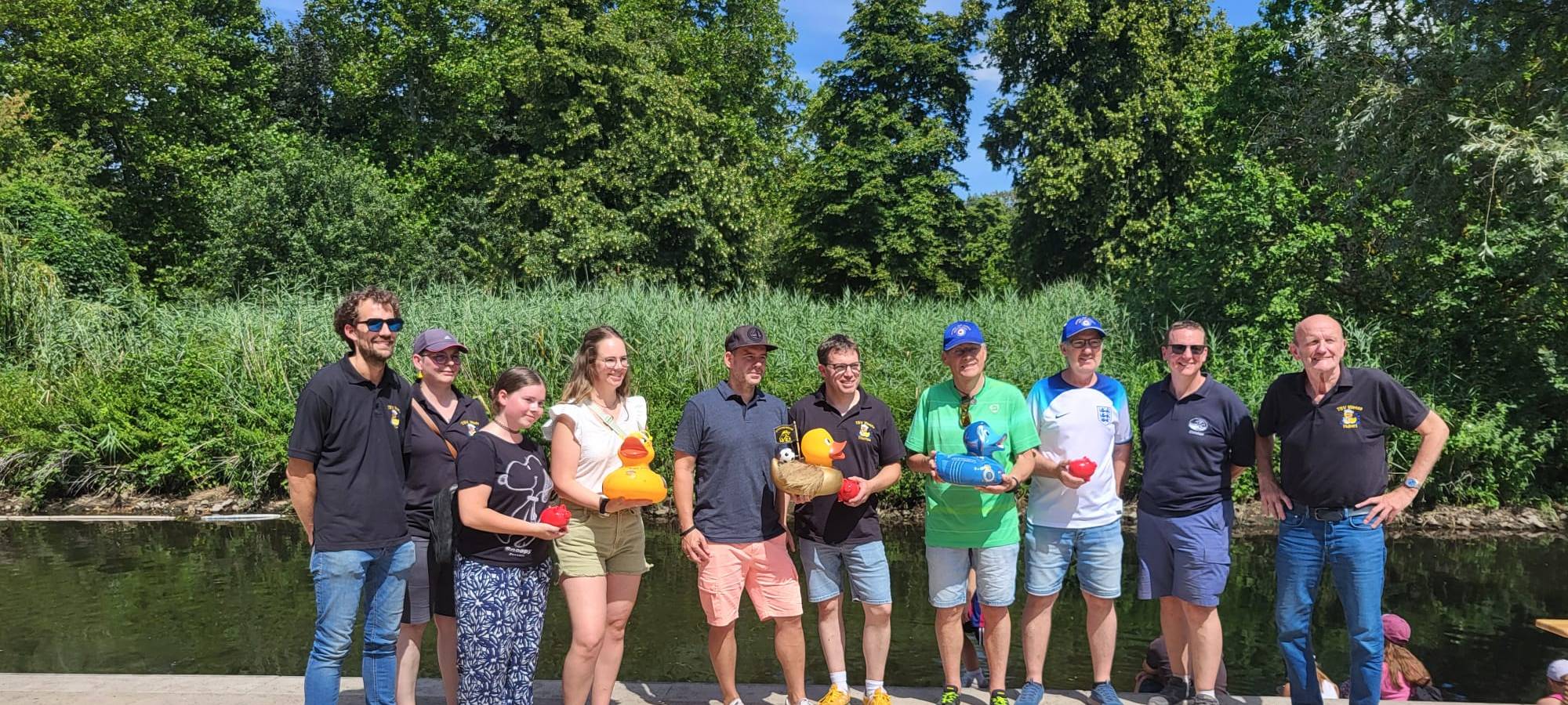Ergebnis des XXL-Vereins-Enten-Rennen beim Niersfest in Weeze